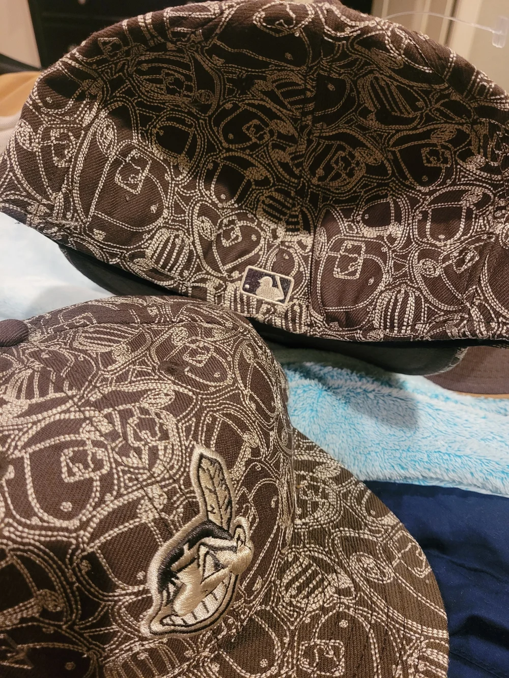 New Era 59FIFTY Brown Patterned Fitted Cap